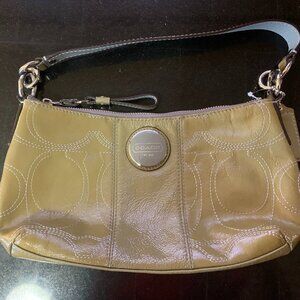 Shiny Green Coach Bag